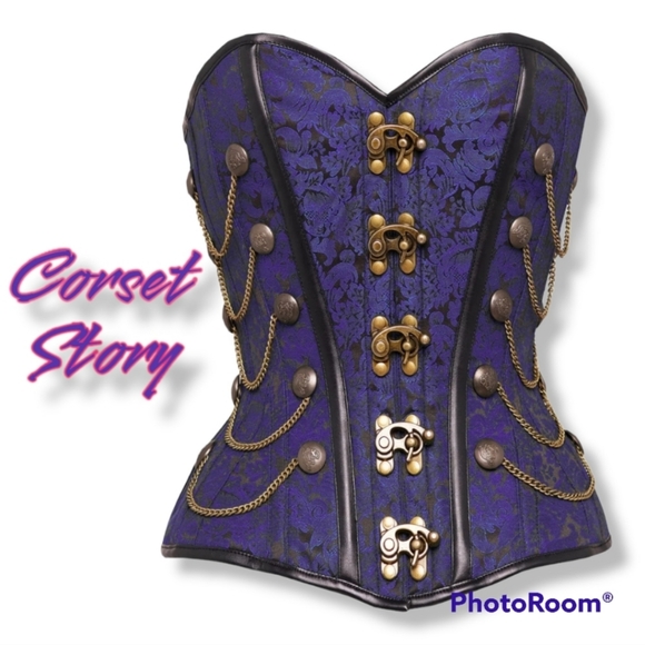 BUNDLE of 2 Steampunks corsets from Corset Story, size 28" / US 12 - Picture 2 of 11